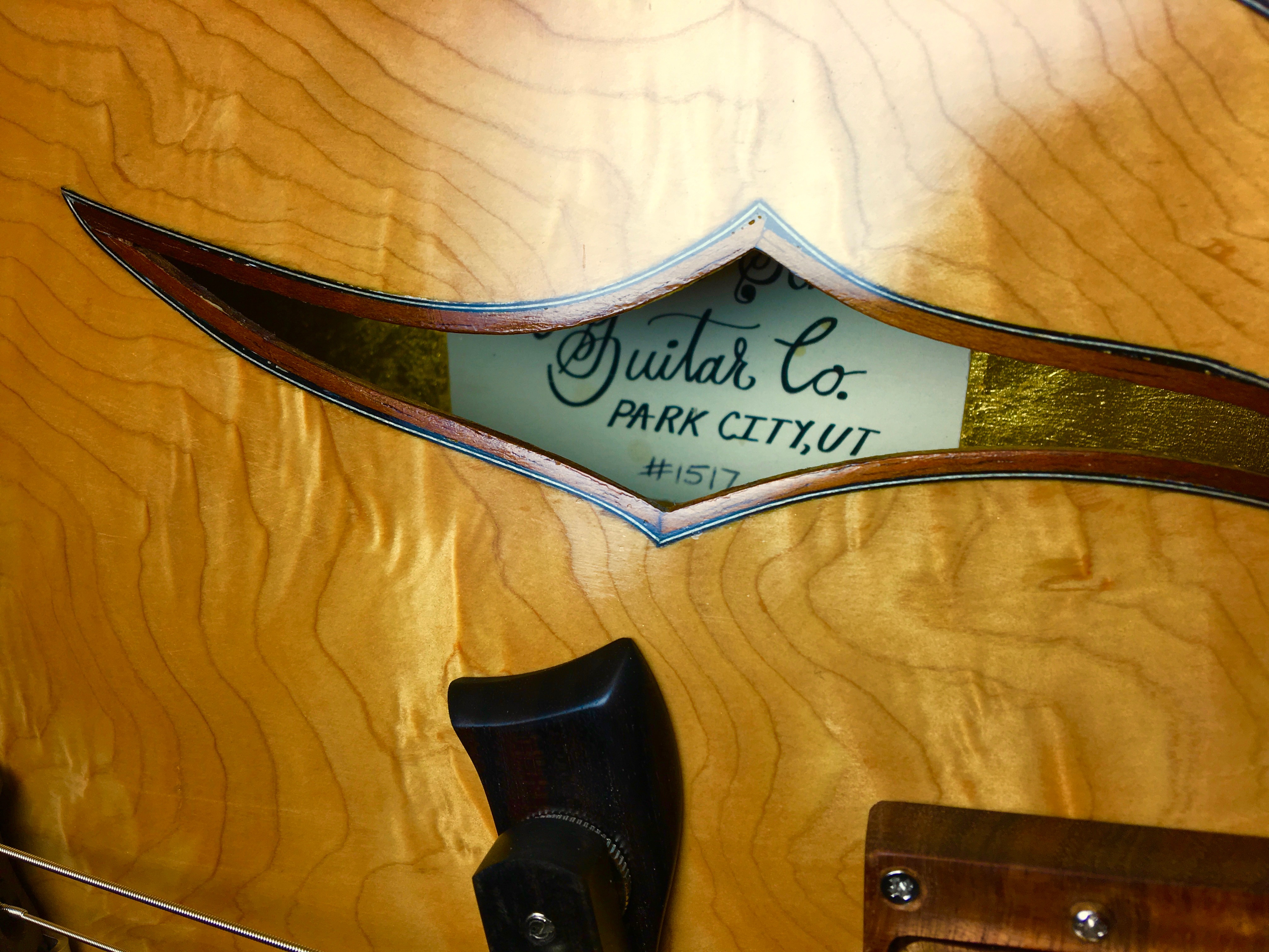 Handcrafted hollowbody archtop guitar - Schnell Guitars portfolio